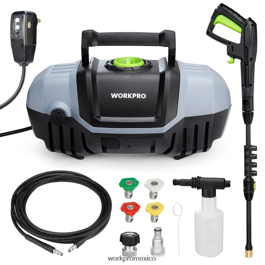 WORKPRO Lavadora eléctrica compacta de alta presión de 1900 psi máx. 1,8 gpm y 12 amperios útil herramienta V82RH2299 WORKPRO Lavadora eléctrica compacta de alta presión de 1900 psi máx. 1,8 gpm y 12 amperios útil herramienta V82RH2299