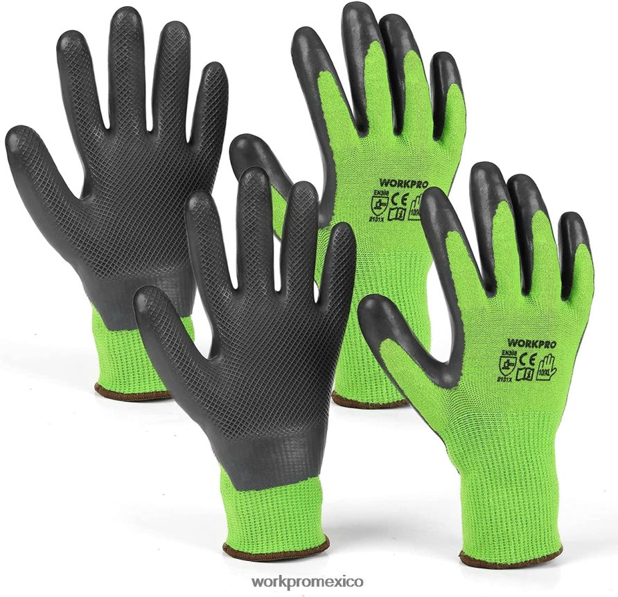 WORKPRO 2 pares de guantes de trabajo de jardín con palma recubierta de látex ecológico y pantalla táctil para desherbar, cavar, rastrillar y podar nuevo herramienta V82RH2273 WORKPRO 2 pares de guantes de trabajo de jardín con palma recubierta de látex ecológico y pantalla táctil para desherbar, cavar, rastrillar y podar nuevo herramienta V82RH2273