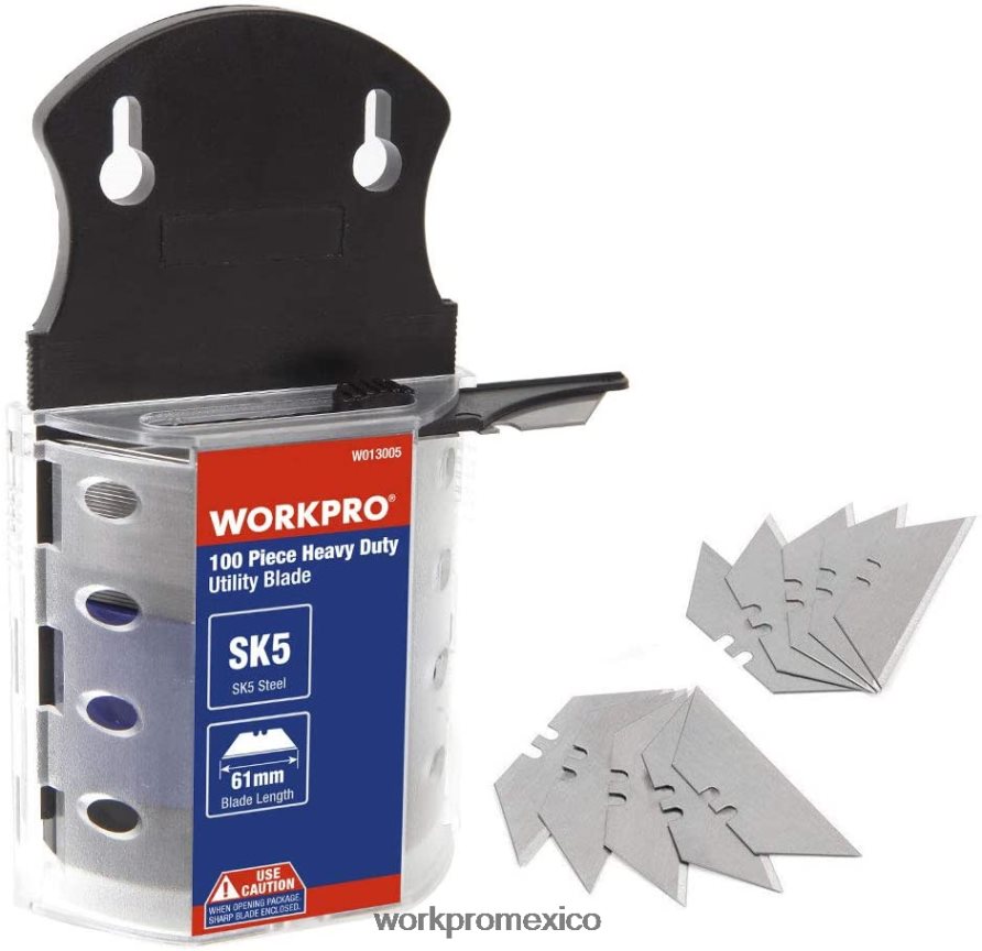 WORKPRO 100 hojas de cuchillo multiusos de acero sk5 con dispensador. útil herramienta V82RH240 WORKPRO 100 hojas de cuchillo multiusos de acero sk5 con dispensador. útil herramienta V82RH240