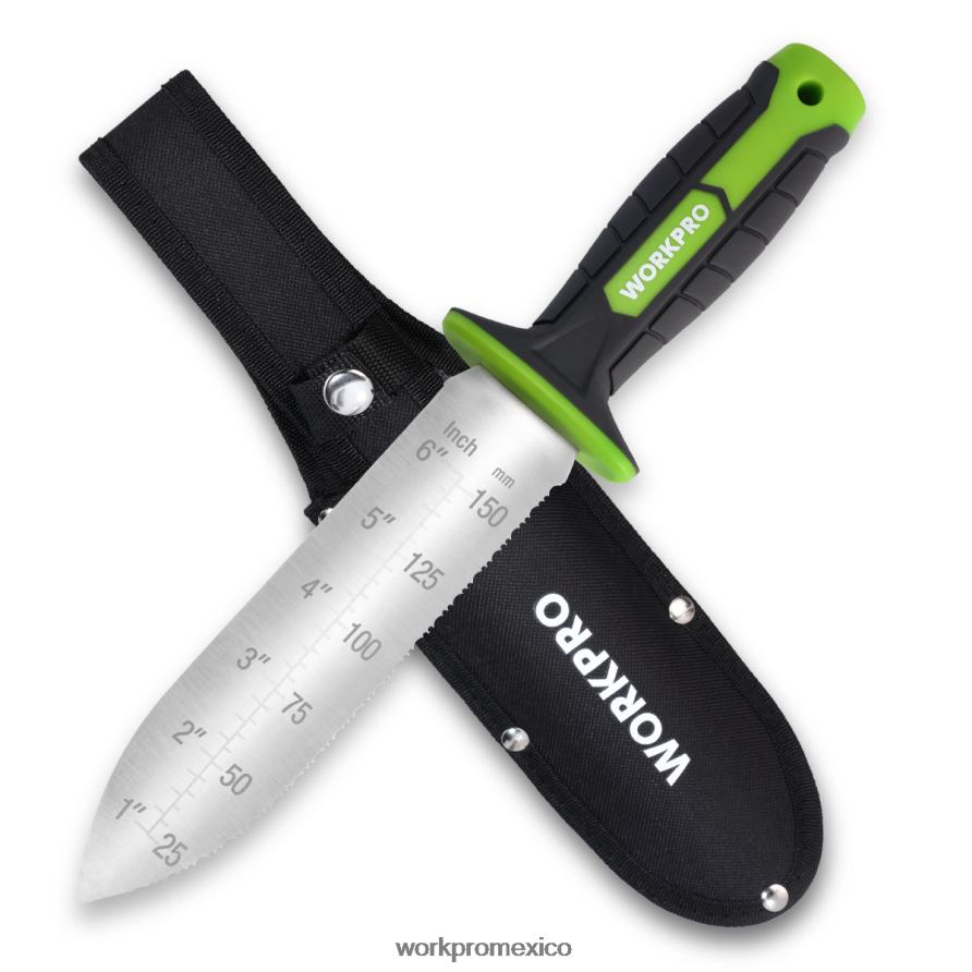 WORKPRO Cuchillo de jardín con funda Oxford, hoja de acero inoxidable con filo. verde/rosa herramienta V82RH2283 WORKPRO Cuchillo de jardín con funda Oxford, hoja de acero inoxidable con filo. verde/rosa herramienta V82RH2283