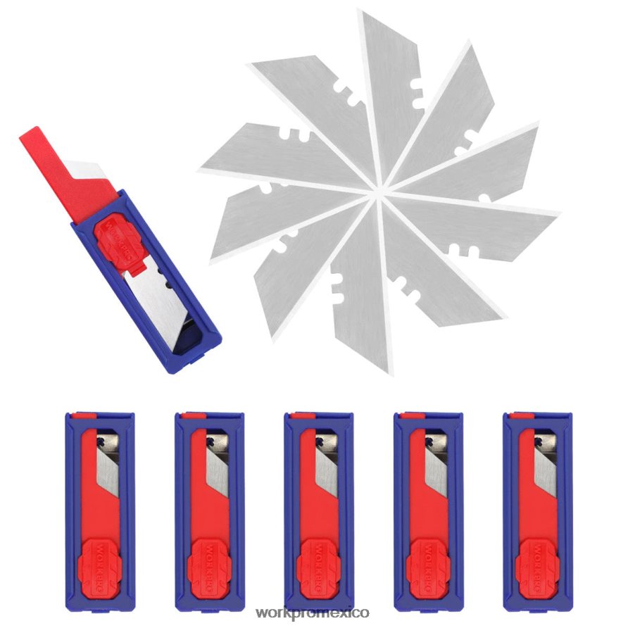 WORKPRO Cuchillas para cuchillos multiusos, recambios de cuchillas para cortadores de cajas de acero sk5, tamaño estándar con dispensador individual, paquete de 50 moderno herramienta V82RH255 WORKPRO Cuchillas para cuchillos multiusos, recambios de cuchillas para cortadores de cajas de acero sk5, tamaño estándar con dispensador individual, paquete de 50 moderno herramienta V82RH255